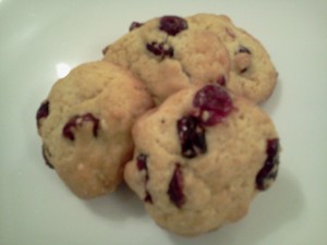 Cookies aux cranberries